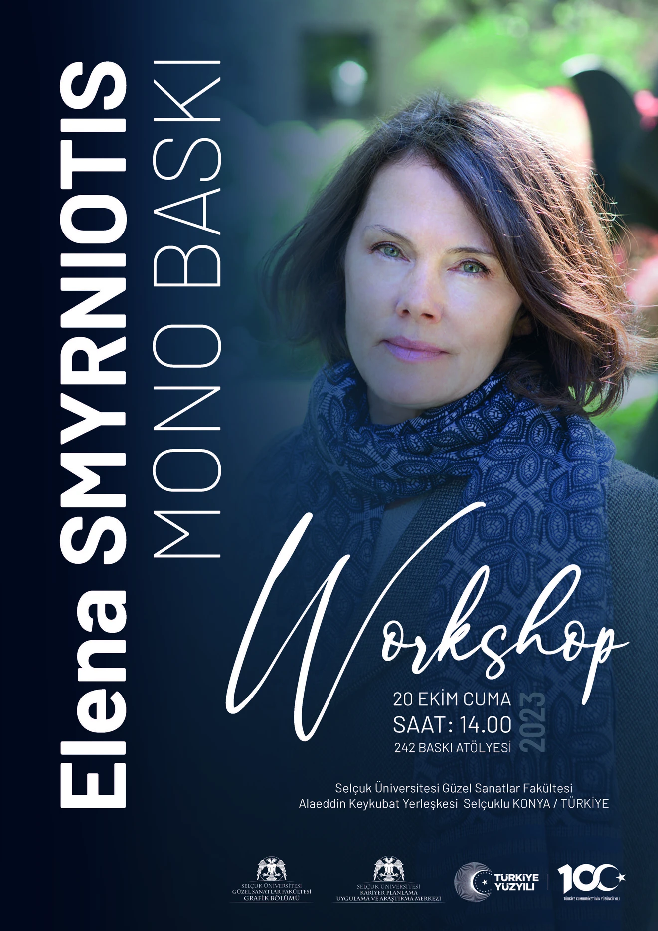 Elena SMYRNIOTIS tarafından "Mono Baskı" workshopu gerçekleştirildi